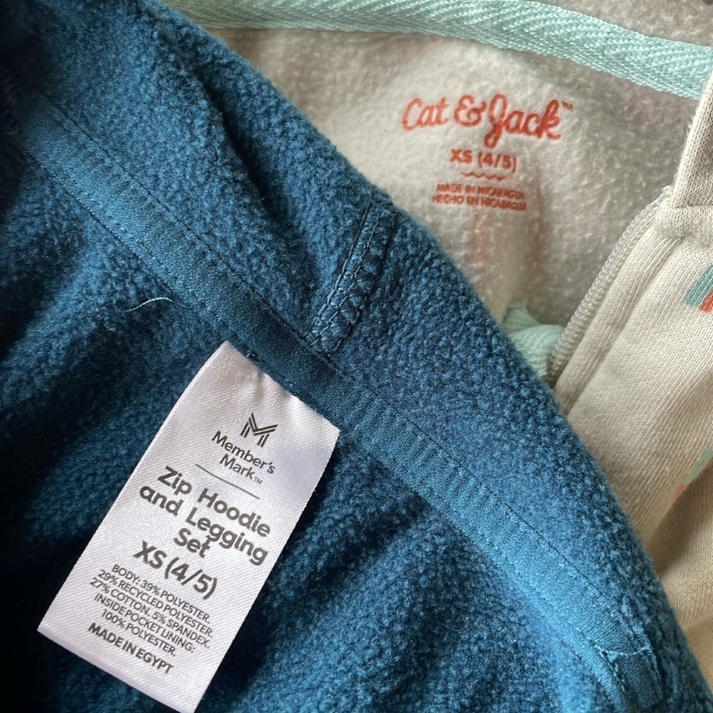 Girls hoodie set XS(4/5) - Picture 3 of 10